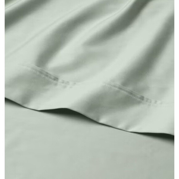 Solid Performance 400 Thread Count Sheet Set - Silver Green - Threshold - King - Picture 3 of 6